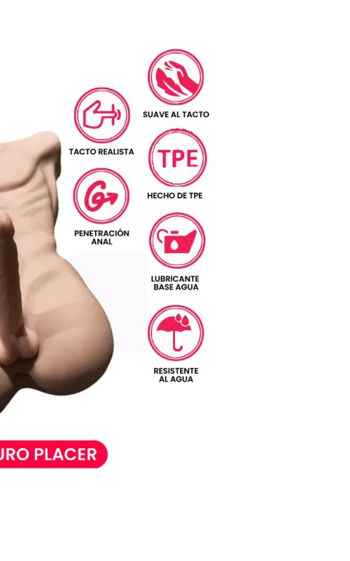 Busto realista masculino SG21