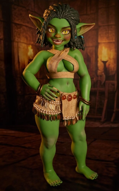Kaela, tu goblin ardiente de las mazmorras • SiliconGirls