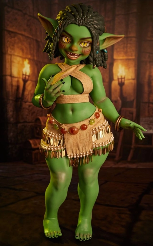 Kaela, tu goblin ardiente de las mazmorras • SiliconGirls