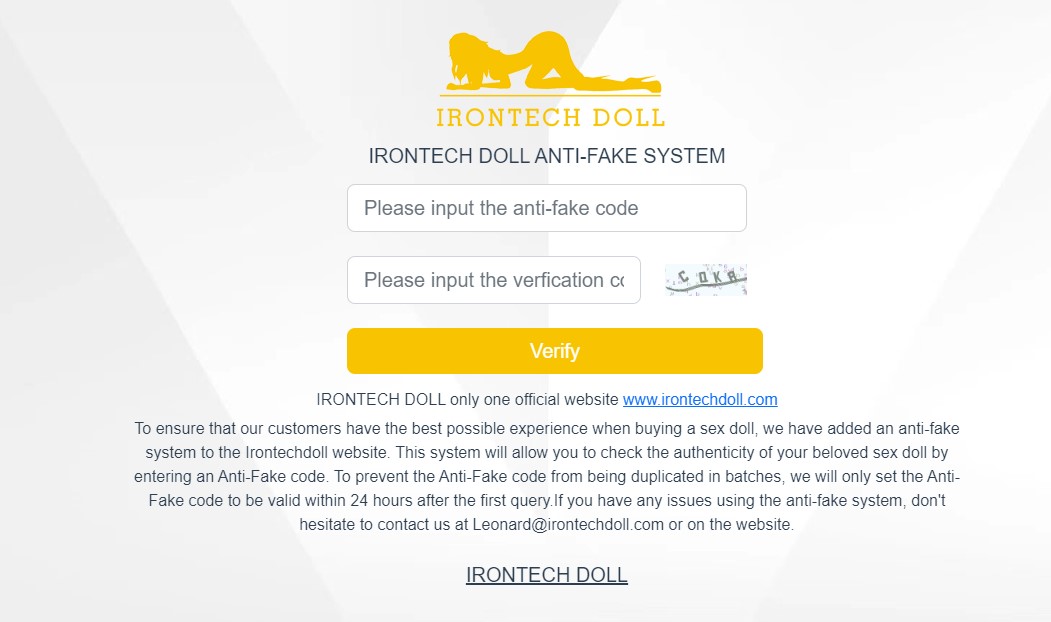 ¿Por qué debería comprar una Real Doll en Silicon Girls? 4 razones que marcan la diferencia 12 irontechDoll antifake system